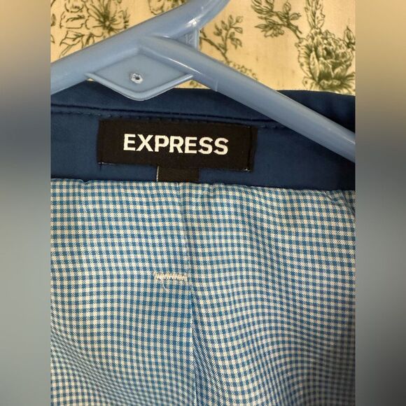 Express Extra Slim Fit Blue Stretch Suit Jacket and pants - Picture 10 of 16